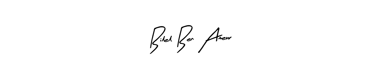 Use a signature maker to create a handwritten signature online. With this signature software, you can design (Arty Signature) your own signature for name Bilel Ben Ameur. Bilel Ben Ameur signature style 8 images and pictures png