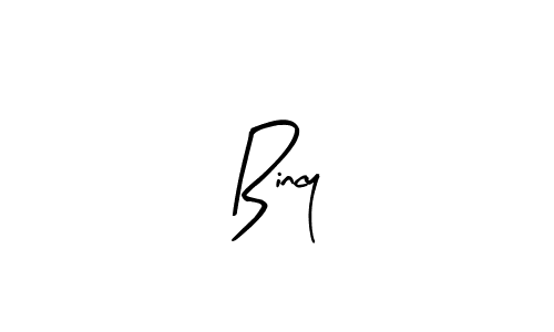 Create a beautiful signature design for name Bincy. With this signature (Arty Signature) fonts, you can make a handwritten signature for free. Bincy signature style 8 images and pictures png