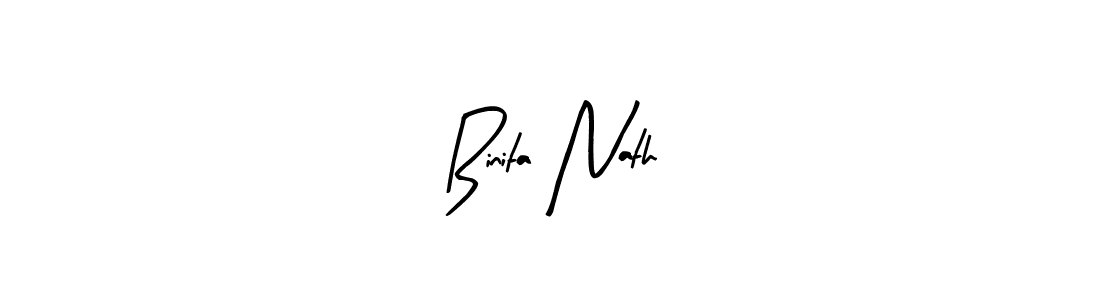if you are searching for the best signature style for your name Binita Nath. so please give up your signature search. here we have designed multiple signature styles  using Arty Signature. Binita Nath signature style 8 images and pictures png