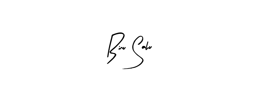 Binu Sahu stylish signature style. Best Handwritten Sign (Arty Signature) for my name. Handwritten Signature Collection Ideas for my name Binu Sahu. Binu Sahu signature style 8 images and pictures png