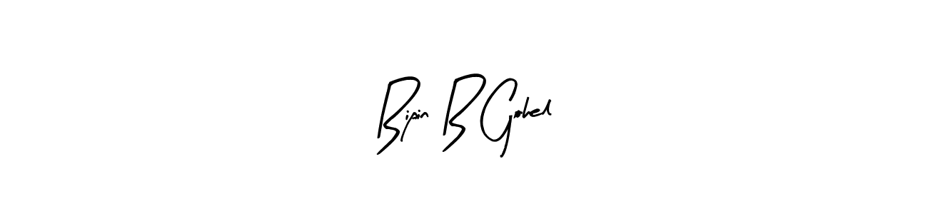 Design your own signature with our free online signature maker. With this signature software, you can create a handwritten (Arty Signature) signature for name Bipin B Gohel. Bipin B Gohel signature style 8 images and pictures png