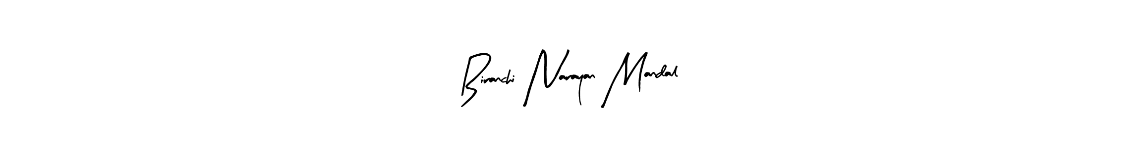 Create a beautiful signature design for name Biranchi Narayan Mandal. With this signature (Arty Signature) fonts, you can make a handwritten signature for free. Biranchi Narayan Mandal signature style 8 images and pictures png