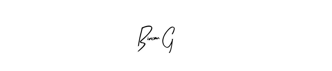 How to make Bircan GÜŞŞ name signature. Use Arty Signature style for creating short signs online. This is the latest handwritten sign. Bircan GÜŞŞ signature style 8 images and pictures png