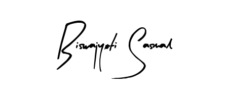 Looking for an artistic signature for Biswajyoti Sasmal? The Arty Signature calligraphy style gives a sophisticated flow suitable for business cards and emails. Biswajyoti Sasmal signature style 8 images and pictures png