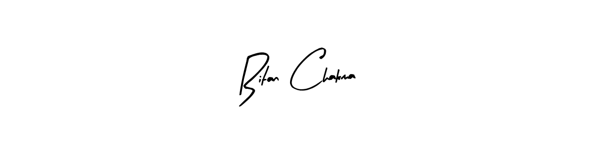 Arty Signature is a professional signature style that is perfect for those who want to add a touch of class to their signature. It is also a great choice for those who want to make their signature more unique. Get Bitan Chakma name to fancy signature for free. Bitan Chakma signature style 8 images and pictures png