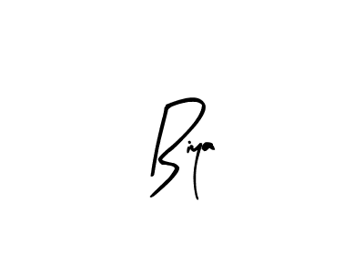 Design your own signature with our free online signature maker. With this signature software, you can create a handwritten (Arty Signature) signature for name Biya. Biya signature style 8 images and pictures png