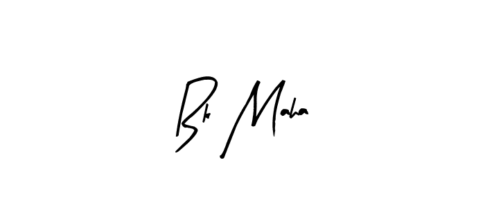 Also we have Bk Maha name is the best signature style. Create professional handwritten signature collection using Arty Signature autograph style. Bk Maha signature style 8 images and pictures png