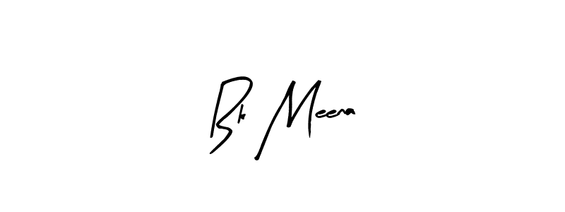 Also we have Bk Meena name is the best signature style. Create professional handwritten signature collection using Arty Signature autograph style. Bk Meena signature style 8 images and pictures png