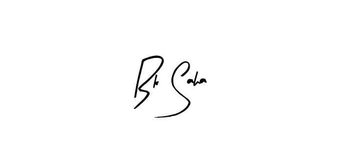 How to make Bk Saha signature? Arty Signature is a professional autograph style. Create handwritten signature for Bk Saha name. Bk Saha signature style 8 images and pictures png