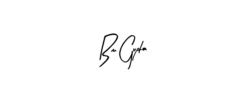 Create a beautiful signature design for name Bm Gupta. With this signature (Arty Signature) fonts, you can make a handwritten signature for free. Bm Gupta signature style 8 images and pictures png