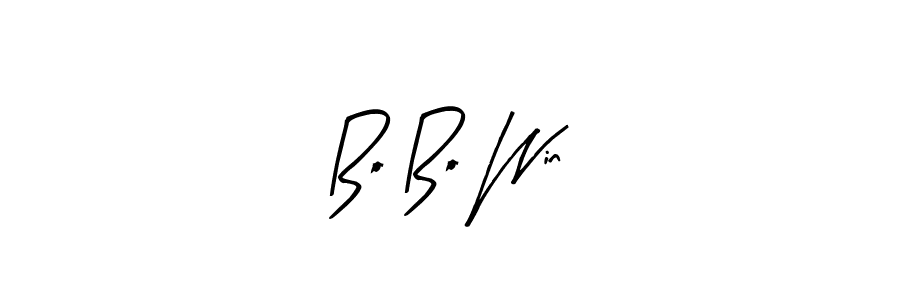 Make a beautiful signature design for name Bo Bo Win. Use this online signature maker to create a handwritten signature for free. Bo Bo Win signature style 8 images and pictures png