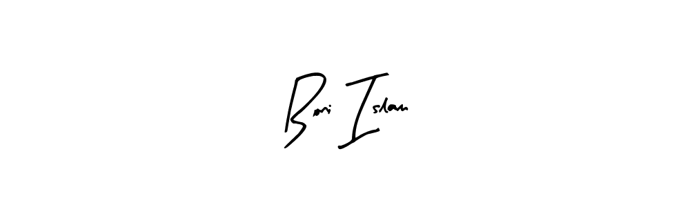 Make a beautiful signature design for name Boni Islam. With this signature (Arty Signature) style, you can create a handwritten signature for free. Boni Islam signature style 8 images and pictures png