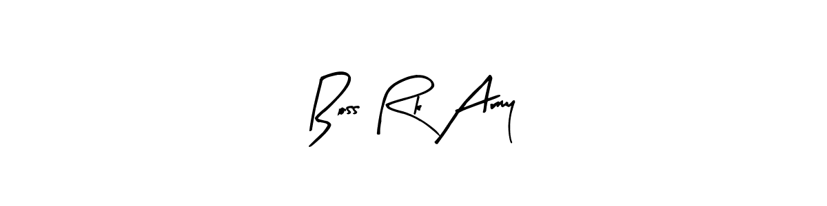 Also You can easily find your signature by using the search form. We will create Boss Rk Army name handwritten signature images for you free of cost using Arty Signature sign style. Boss Rk Army signature style 8 images and pictures png