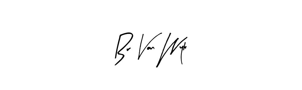Arty Signature is a professional signature style that is perfect for those who want to add a touch of class to their signature. It is also a great choice for those who want to make their signature more unique. Get Br Van Wyk name to fancy signature for free. Br Van Wyk signature style 8 images and pictures png