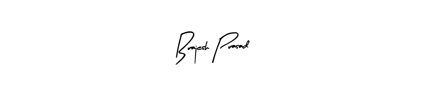 Similarly Arty Signature is the best handwritten signature design. Signature creator online .You can use it as an online autograph creator for name Brajesh Prasad. Brajesh Prasad signature style 8 images and pictures png