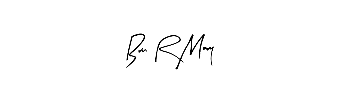 How to make Brin R Mary name signature. Use Arty Signature style for creating short signs online. This is the latest handwritten sign. Brin R Mary signature style 8 images and pictures png