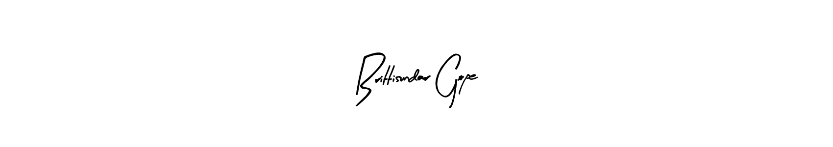 Brittisundar Gope stylish signature style. Best Handwritten Sign (Arty Signature) for my name. Handwritten Signature Collection Ideas for my name Brittisundar Gope. Brittisundar Gope signature style 8 images and pictures png