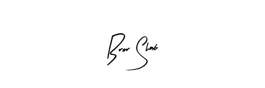 Similarly Arty Signature is the best handwritten signature design. Signature creator online .You can use it as an online autograph creator for name Bror Shab. Bror Shab signature style 8 images and pictures png