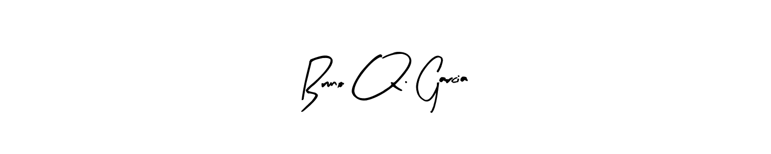 You should practise on your own different ways (Arty Signature) to write your name (Bruno Q. Garcia) in signature. don't let someone else do it for you. Bruno Q. Garcia signature style 8 images and pictures png