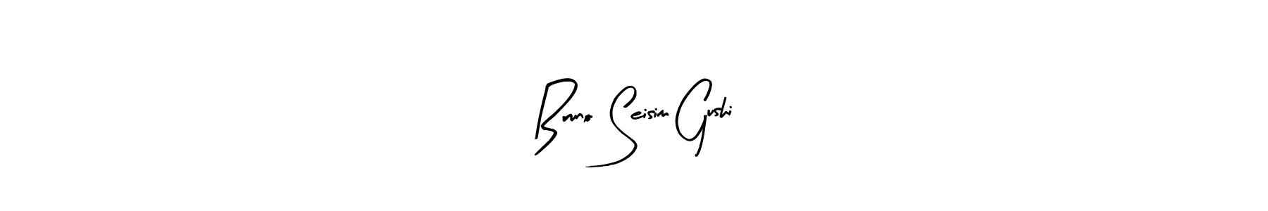 How to make Bruno Seisim Gushi signature? Arty Signature is a professional autograph style. Create handwritten signature for Bruno Seisim Gushi name. Bruno Seisim Gushi signature style 8 images and pictures png