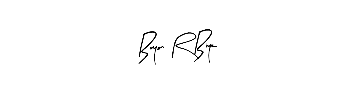 Use a signature maker to create a handwritten signature online. With this signature software, you can design (Arty Signature) your own signature for name Bryon R Biyz. Bryon R Biyz signature style 8 images and pictures png