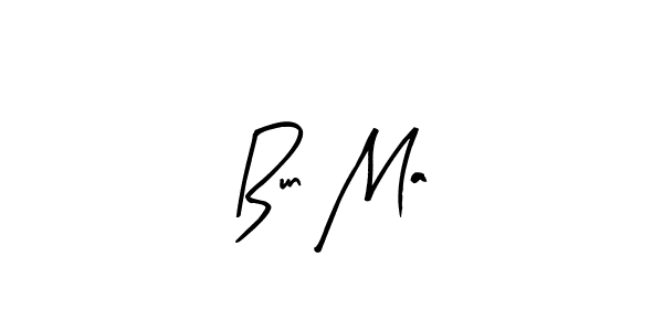 Bun Ma stylish signature style. Best Handwritten Sign (Arty Signature) for my name. Handwritten Signature Collection Ideas for my name Bun Ma. Bun Ma signature style 8 images and pictures png