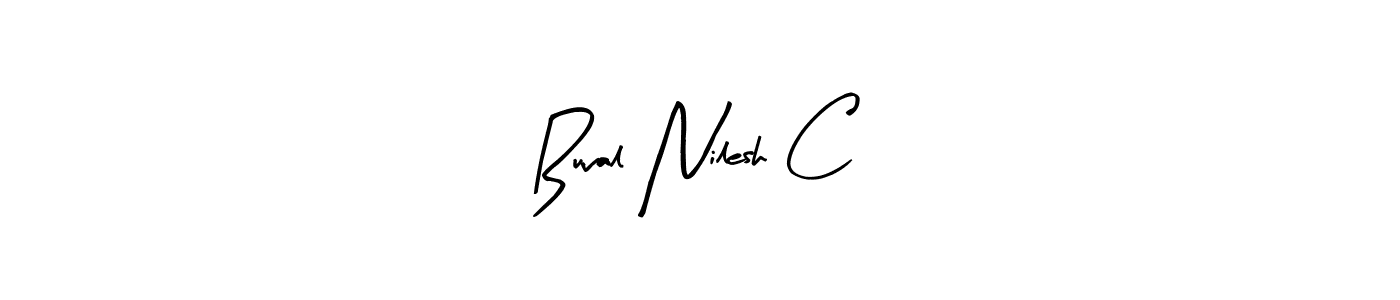 See photos of Buval Nilesh C official signature by Spectra . Check more albums & portfolios. Read reviews & check more about Arty Signature font. Buval Nilesh C signature style 8 images and pictures png