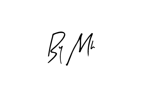 You should practise on your own different ways (Arty Signature) to write your name (By Mh) in signature. don't let someone else do it for you. By Mh signature style 8 images and pictures png