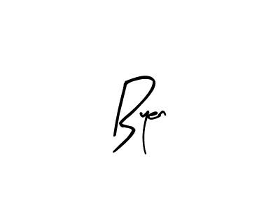 Use a signature maker to create a handwritten signature online. With this signature software, you can design (Arty Signature) your own signature for name Byen. Byen signature style 8 images and pictures png