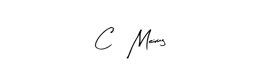 if you are searching for the best signature style for your name C, Meiring. so please give up your signature search. here we have designed multiple signature styles  using Arty Signature. C, Meiring signature style 8 images and pictures png