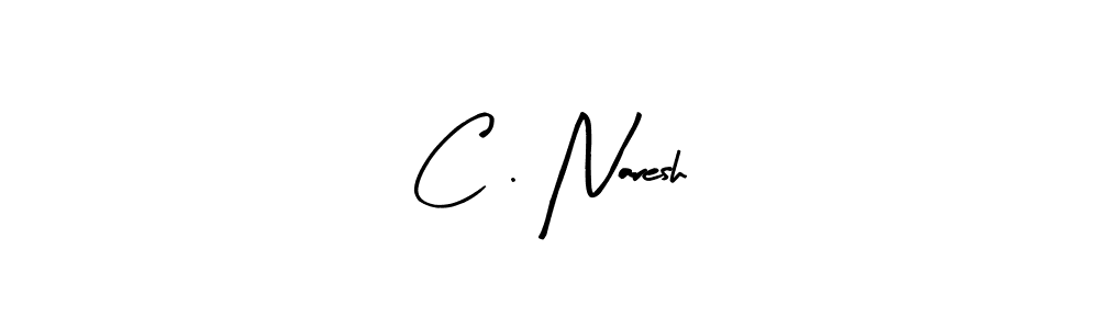 Make a beautiful signature design for name C . Naresh. With this signature (Arty Signature) style, you can create a handwritten signature for free. C . Naresh signature style 8 images and pictures png