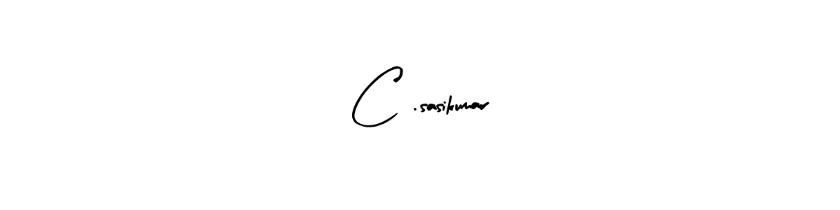 Create a beautiful signature design for name C .sasikumar. With this signature (Arty Signature) fonts, you can make a handwritten signature for free. C .sasikumar signature style 8 images and pictures png