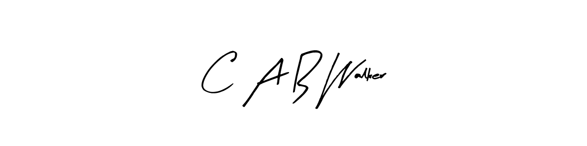Create a beautiful signature design for name C A B Walker. With this signature (Arty Signature) fonts, you can make a handwritten signature for free. C A B Walker signature style 8 images and pictures png