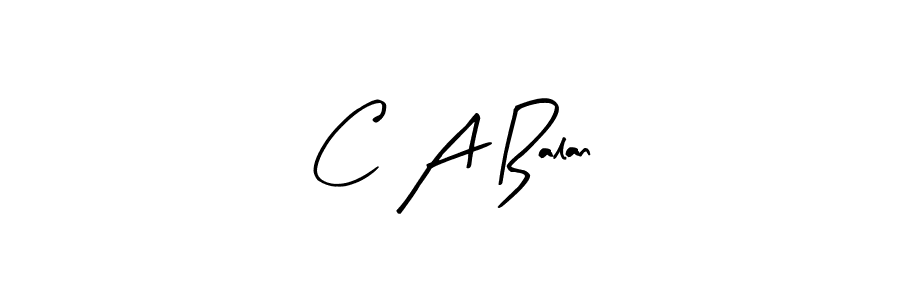 Also we have C A Balan name is the best signature style. Create professional handwritten signature collection using Arty Signature autograph style. C A Balan signature style 8 images and pictures png