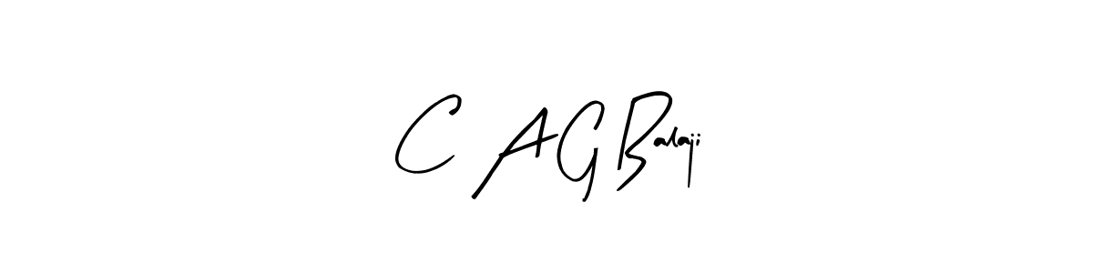 You should practise on your own different ways (Arty Signature) to write your name (C A G Balaji) in signature. don't let someone else do it for you. C A G Balaji signature style 8 images and pictures png