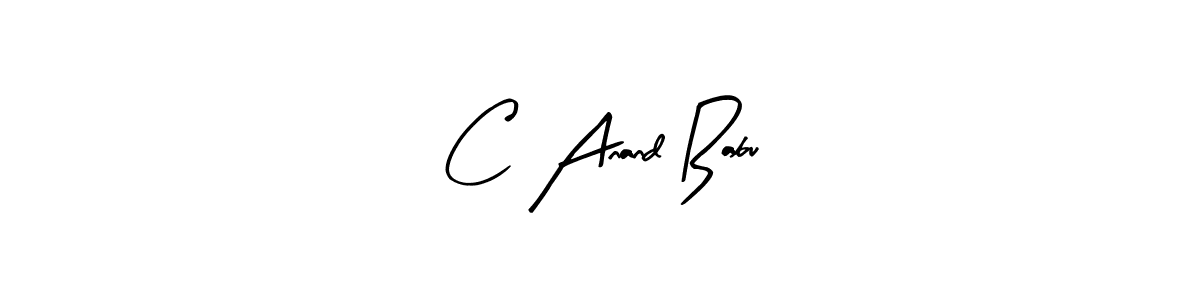 How to make C Anand Babu name signature. Use Arty Signature style for creating short signs online. This is the latest handwritten sign. C Anand Babu signature style 8 images and pictures png