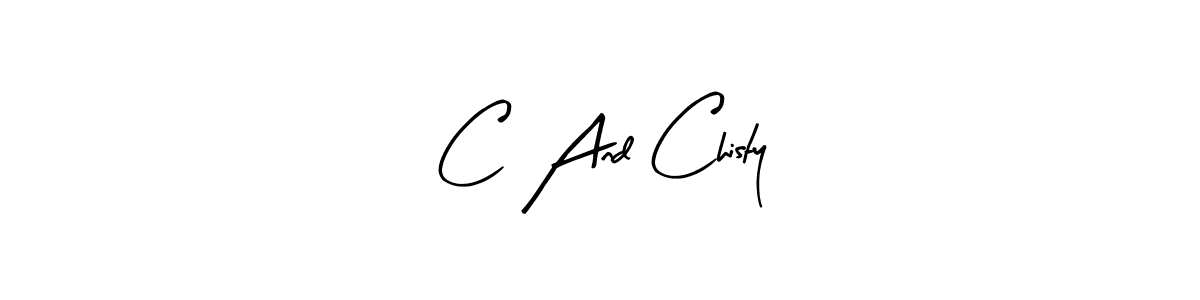 Also we have C And Chisty name is the best signature style. Create professional handwritten signature collection using Arty Signature autograph style. C And Chisty signature style 8 images and pictures png