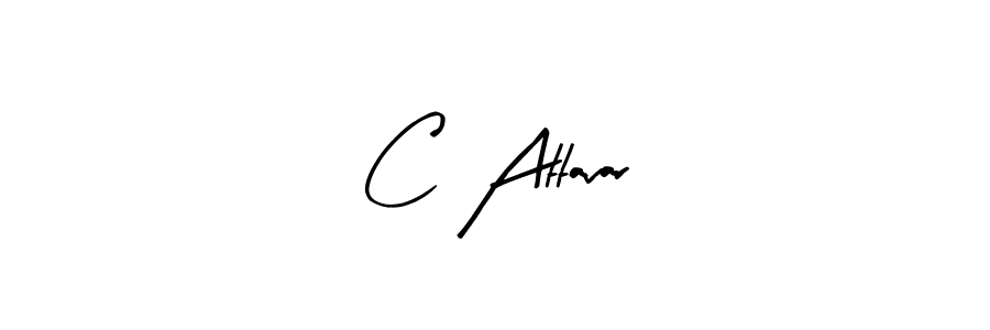 Make a beautiful signature design for name C Attavar. With this signature (Arty Signature) style, you can create a handwritten signature for free. C Attavar signature style 8 images and pictures png