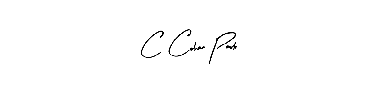 if you are searching for the best signature style for your name C Cohan Park. so please give up your signature search. here we have designed multiple signature styles  using Arty Signature. C Cohan Park signature style 8 images and pictures png