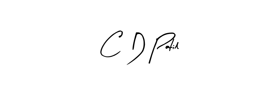 C D Patil stylish signature style. Best Handwritten Sign (Arty Signature) for my name. Handwritten Signature Collection Ideas for my name C D Patil. C D Patil signature style 8 images and pictures png