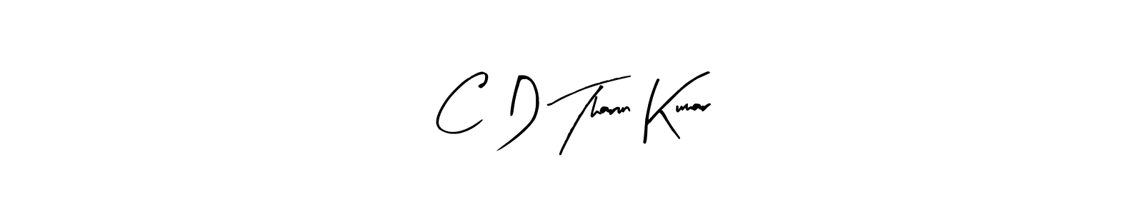 Create a beautiful signature design for name C D Tharun Kumar. With this signature (Arty Signature) fonts, you can make a handwritten signature for free. C D Tharun Kumar signature style 8 images and pictures png