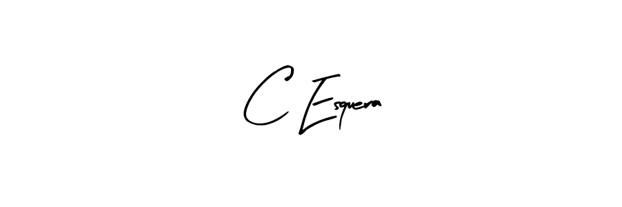 Arty Signature is a professional signature style that is perfect for those who want to add a touch of class to their signature. It is also a great choice for those who want to make their signature more unique. Get C Esquera name to fancy signature for free. C Esquera signature style 8 images and pictures png
