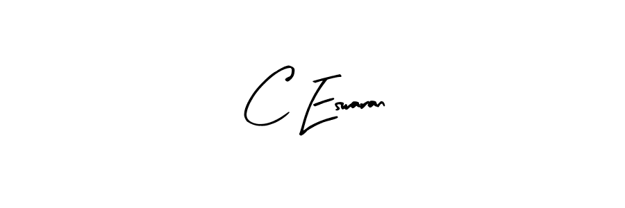 Arty Signature is a professional signature style that is perfect for those who want to add a touch of class to their signature. It is also a great choice for those who want to make their signature more unique. Get C Eswaran name to fancy signature for free. C Eswaran signature style 8 images and pictures png