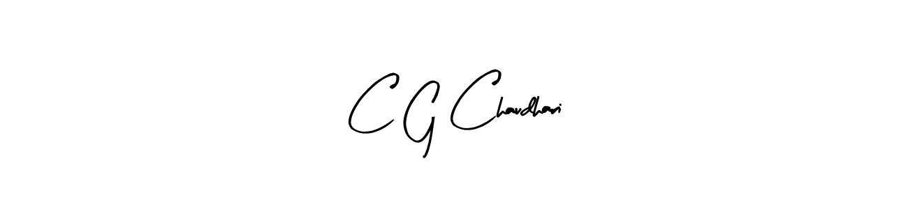 How to make C G Chaudhari signature? Arty Signature is a professional autograph style. Create handwritten signature for C G Chaudhari name. C G Chaudhari signature style 8 images and pictures png