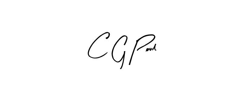 Design your own signature with our free online signature maker. With this signature software, you can create a handwritten (Arty Signature) signature for name C G Poul. C G Poul signature style 8 images and pictures png