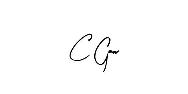 Design your own signature with our free online signature maker. With this signature software, you can create a handwritten (Arty Signature) signature for name C Gaur. C Gaur signature style 8 images and pictures png