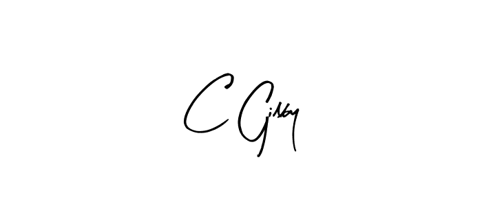 You should practise on your own different ways (Arty Signature) to write your name (C Gilby) in signature. don't let someone else do it for you. C Gilby signature style 8 images and pictures png