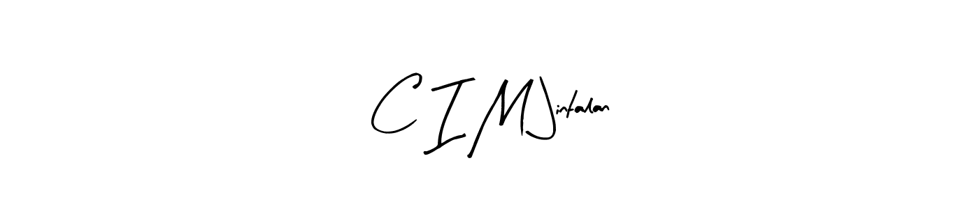 Similarly Arty Signature is the best handwritten signature design. Signature creator online .You can use it as an online autograph creator for name C I M Jintalan. C I M Jintalan signature style 8 images and pictures png