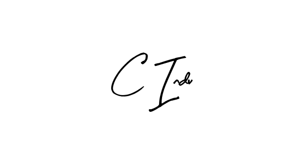 Similarly Arty Signature is the best handwritten signature design. Signature creator online .You can use it as an online autograph creator for name C Indu. C Indu signature style 8 images and pictures png