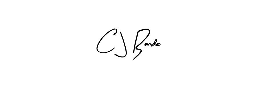 Make a beautiful signature design for name C J Bande. With this signature (Arty Signature) style, you can create a handwritten signature for free. C J Bande signature style 8 images and pictures png